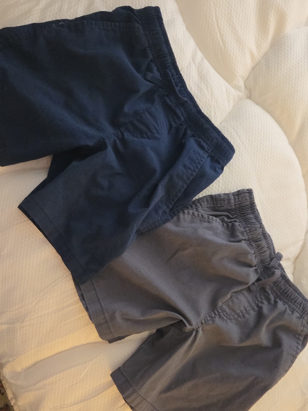 wonder nation Boys Pull-On Shorts in Navy and Gray